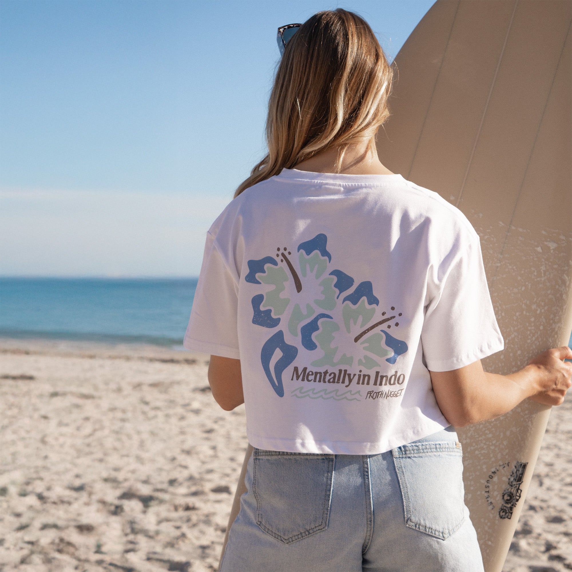 Mentally in Indo Cropped T-shirt