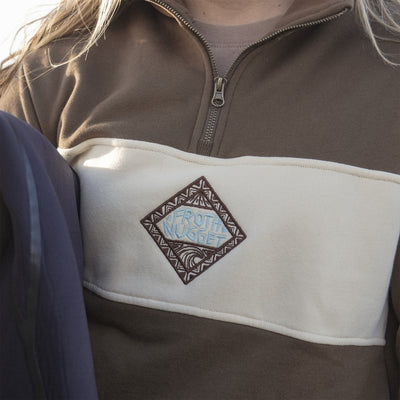 Off Grid Quarter Zip Chocolate