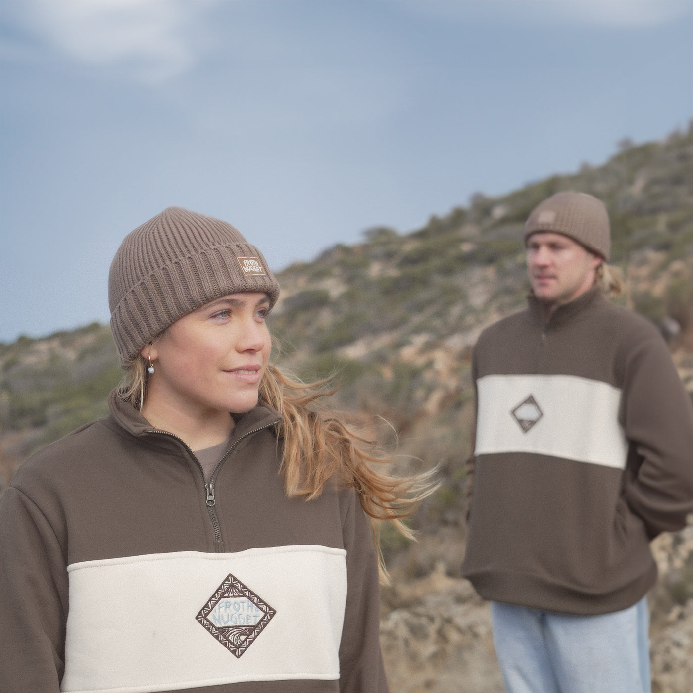 Off Grid Quarter Zip Chocolate