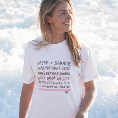 Salty + Savage Boyfriend T-shirt