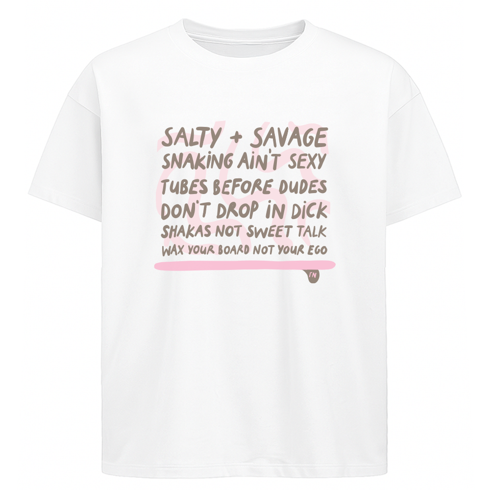 Salty + Savage Boyfriend T-shirt