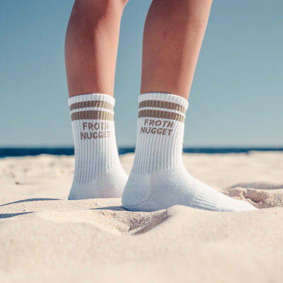 Striped Crew Socks | Men's Striped Socks | Froth Nugget