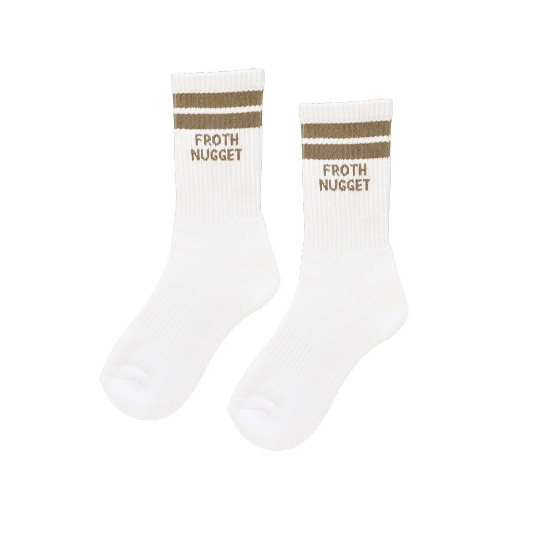 Striped Crew Socks | Men's Striped Socks | Froth Nugget