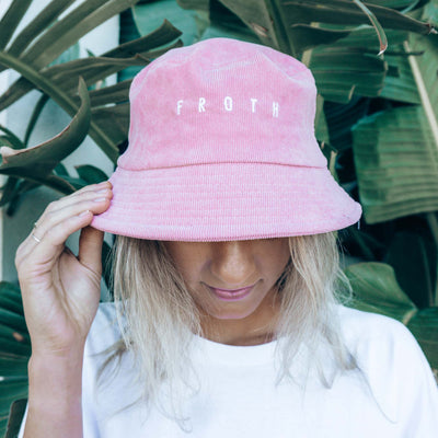 Pink Bucket Hat | Women's Bucket Hat | Froth Nugget
