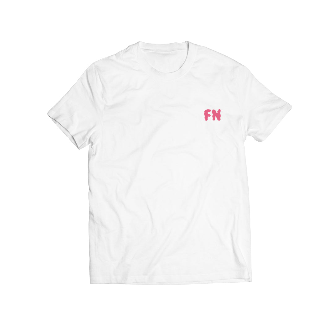 White Crew Neck T Shirt | White Custom Tee | Froth Nugget