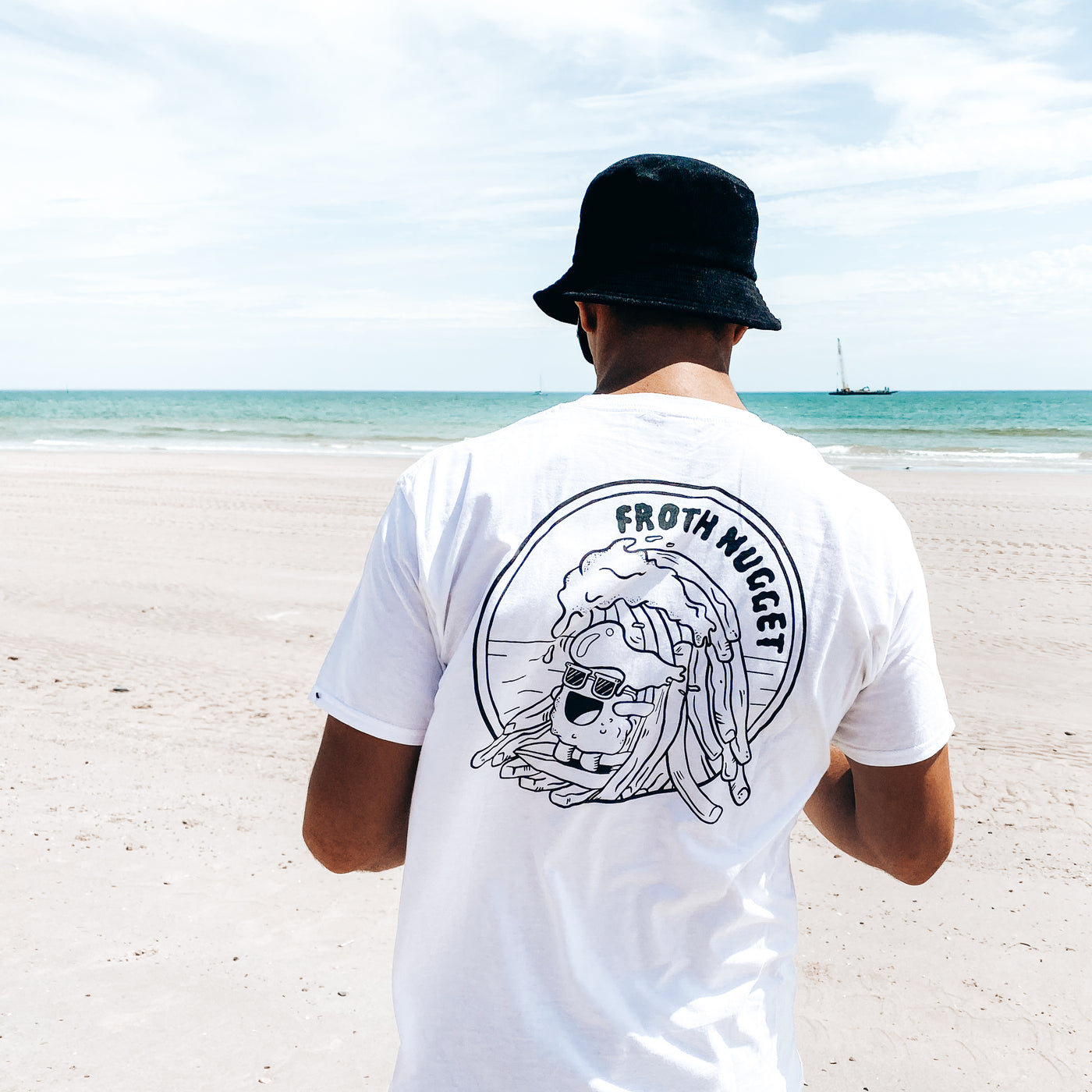 White Crew Neck Tee | Best Crew Neck Tee | Froth Nugget